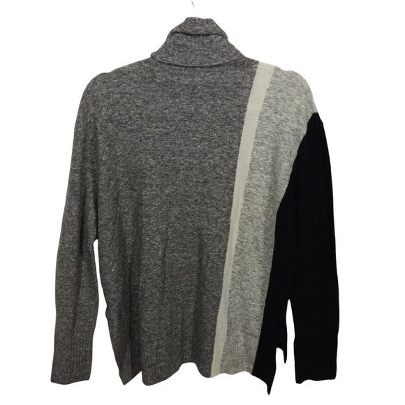 Athleta Womens Sweater Size S Wool Transit Turtleneck Pullover Top Stretch Gray - Picture 2 of 8